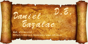 Daniel Bažalac vizit kartica